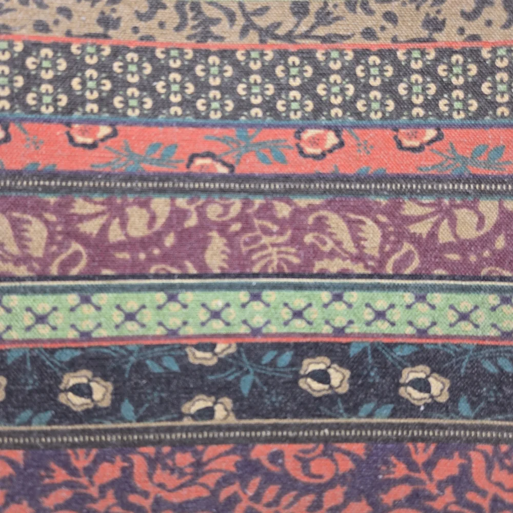 PLEMO Bohemian Style Cavas Fabric Zippered Case
